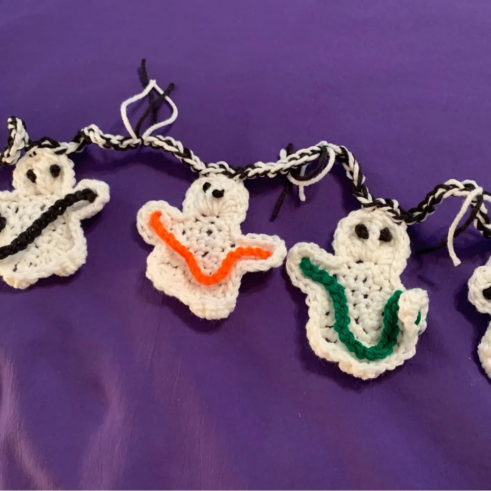 Ghost Garland Eight New Crochet Handmade